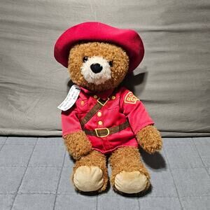 Stuffed Animal House Paddington Bear Plush Brown Red Coat R.C.M.R GRC story